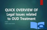 Legal Issues related to OUD Treatment