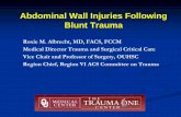 Abdominal Wall Injuries Following Blunt Trauma