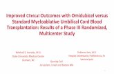 Improved Clinical Outcomes with Omidubicel versus Standard ...