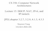 CS 356: Computer Network Architectures Lecture 15: DHCP ...