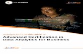 Advanced Certification in Data Analytics for Business