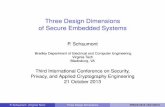 Three Design Dimensions of Secure Embedded Systems