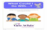 What Could I - GeeWhiz Education