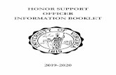 HONOR SUPPORT OFFICER INFORMATION BOOKLET