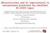 Microstructure and Jc improvements in overpressure ...