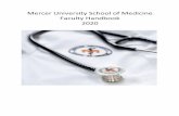 Mercer University School of Medicine Faculty Handbook 2020