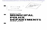 MANU~L FOR MUNICIPAL POLICE DEPARTMENTS