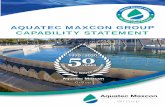 AQUATEC MAXCON GROUP CAPABILITY STATEMENT
