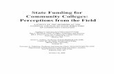 State Funding for Community Colleges: Perceptions from the ...