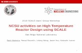NCSU activities on High Temperature Reactor Design using SCALE