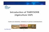 Introduction of TAIRYSORB (Agriculture SAP)