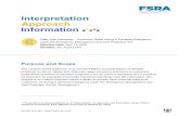 Interpretation Approach Information