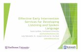Effective Early Intervention Services for Developing ...