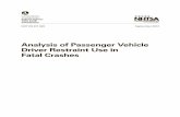 Analysis of Passenger Vehicle Driver Restraint Use in ...
