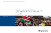 Institutional Reform in the New Constitution of Kenya - International