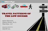 TRAVEL PATTERNS OF THE LOW INCOME