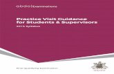Practice Visit Guidance for Students & Supervisors
