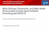 What Clinicians, Pharmacists, and Public Health Partners ...