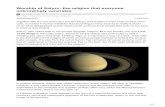 unknowingly venerates Worship of Saturn: the religion that ...