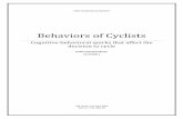 Behaviors of Cyclists - Behavioural Insight & Communication