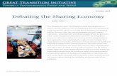 October 2014 Debating the Sharing Economy