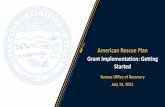 American Rescue Plan Grant Implementation: Getting Started