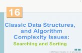 Classic Data Structures, and Algorithm Complexity Issues