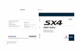 This owner’s manual applies to the SX4 series