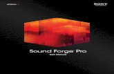 Sound Forge Pro 11.0 User Manual - Sony Creative Software