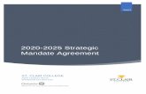 2020-2025 Strategic Mandate Agreement - St. Clair College