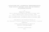 ANALYSIS OF A PARTIAL DIFFERENTIAL EQUATION MODEL FOR ...