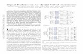 Digital Predistortion for Hybrid MIMO Transmitters