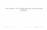 Paper The Effect of STEM Based Worksheet