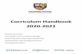 Curriculum Handbook 2020-2021