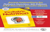 Accessinstructions fo r Pediatric Nutrition, 8th Edition ...