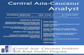 Central Asia-Caucasus Analyst - ETH Z