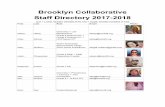 Brooklyn Collaborative Staff Directory 2017-2018