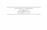 BOROUGH OF LANSDOWNE ANNUAL AUDIT AND FINANCIAL …