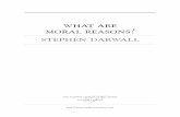 What Are Moral Reasons? Stephen Darwall