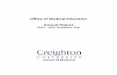 Office of Medical Education Annual Report - Creighton University