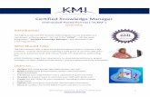 Certified Knowledge Manager - KMInstitute