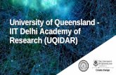 IIT Delhi Research Academy Proposal - University of Queensland