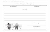 Grade 2 Language Writing - Friendly Letter Template