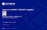 Approval of ISO/IEC 17025:2017 Suppliers