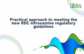 Practical approach to meeting the new RDC nitrosamine ...