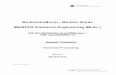Modulhandbuch / Module Guide MASTER Chemical Engineering ...