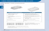 HIGH FREQUENCY ELECTRONIC BALLASTS