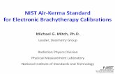 NIST Air-Kerma Standard for Electronic Brachytherapy ...