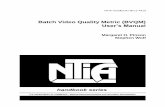 NTIA Handbook HB-11-441d: Batch Video Quality Metric (BVQM ...