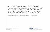 Information for internship organization